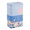 Mumin plåtburk Solnedgång 12x8x20 cm blå