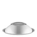 Välvt lock 24 cm rostfritt stål