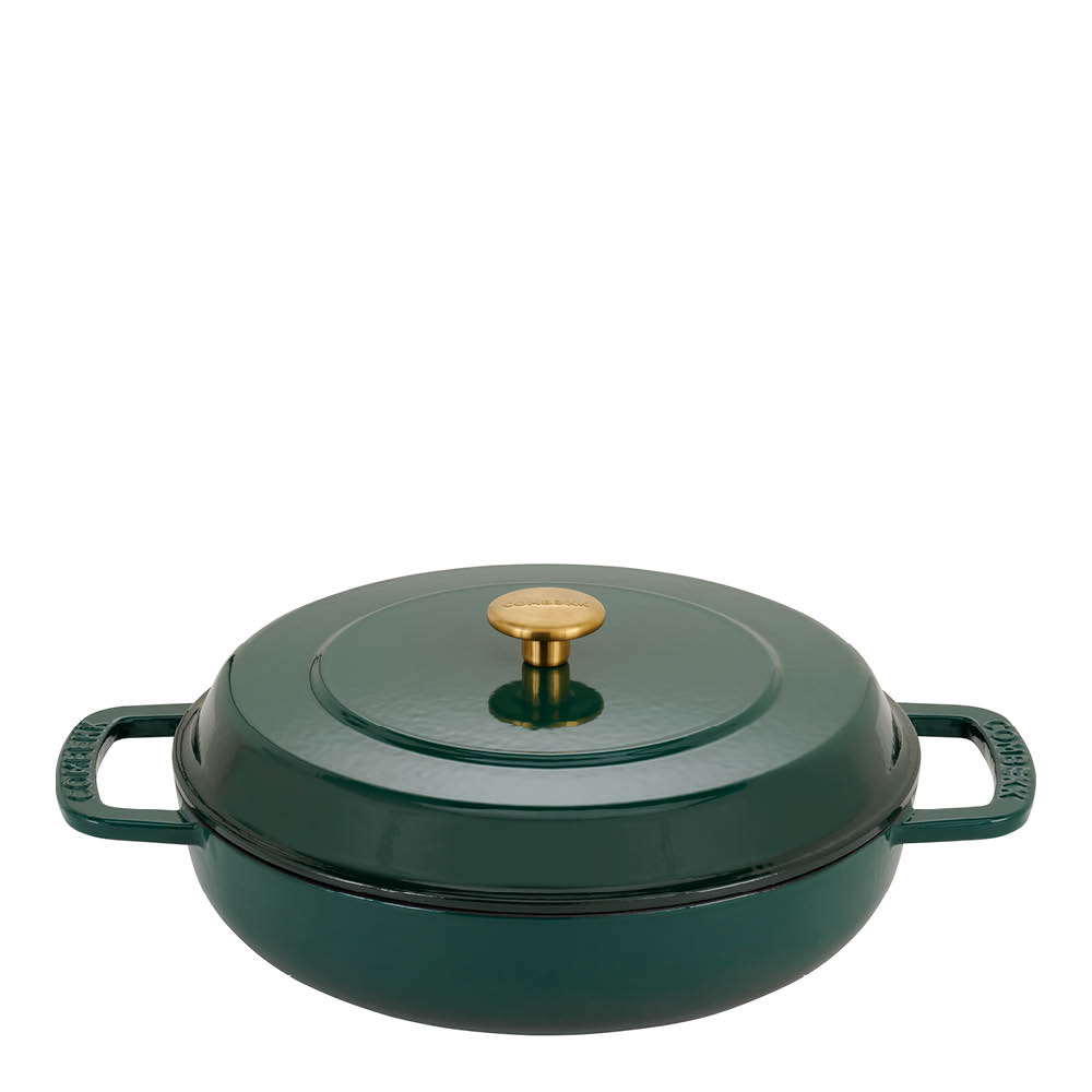 Combekk - Braiser valurautapata 28 cm 5 L holly green