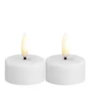 Tealight Candle LED värmeljus 2-pack 3,9x2 cm vit