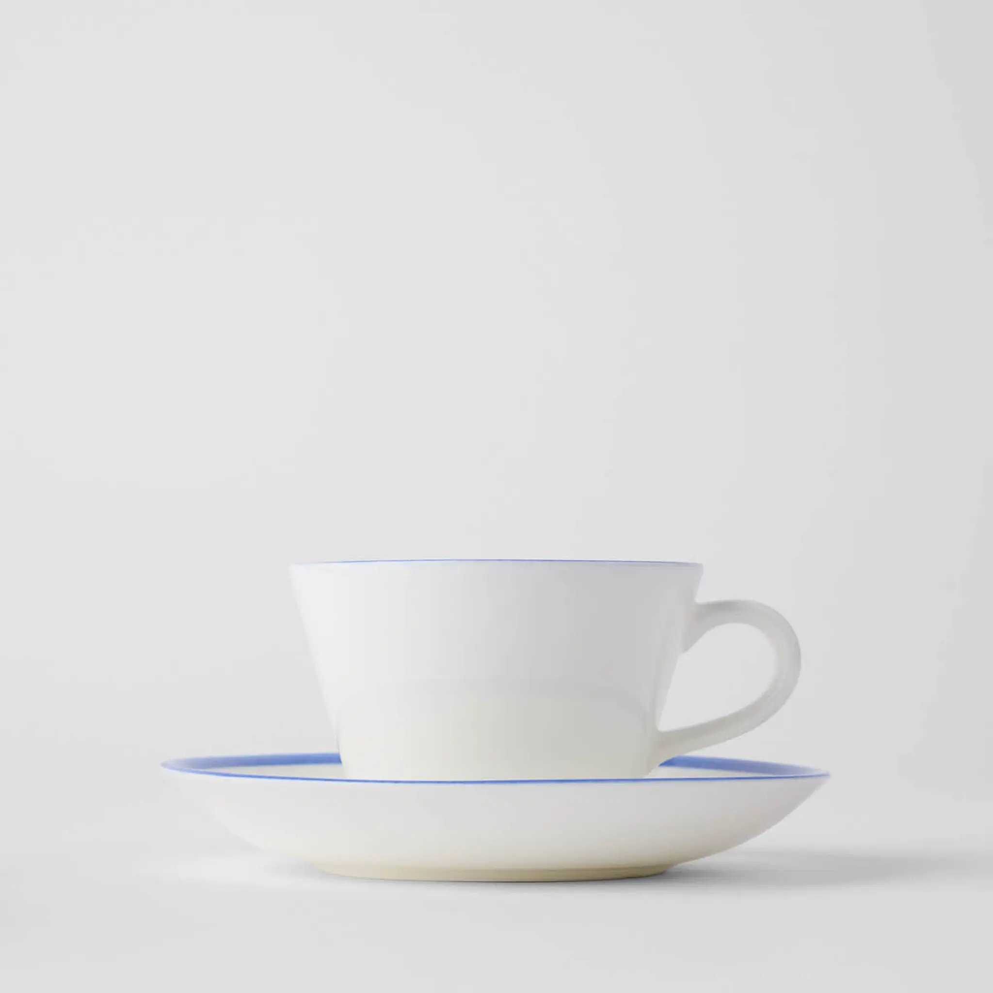 Gustafsberg Sommar konisk kaffekopp med skål 15 cl hav