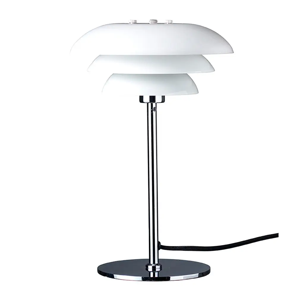 DL20 Pöytävalaisin 30 cm Opaali/Kromi