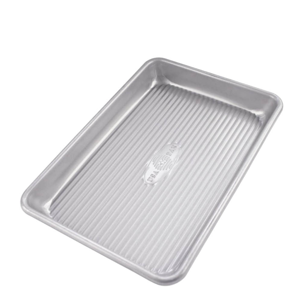 USA Pan Uunipelti reunallinen 23x15 cm alumiinipinnoitettu teräs