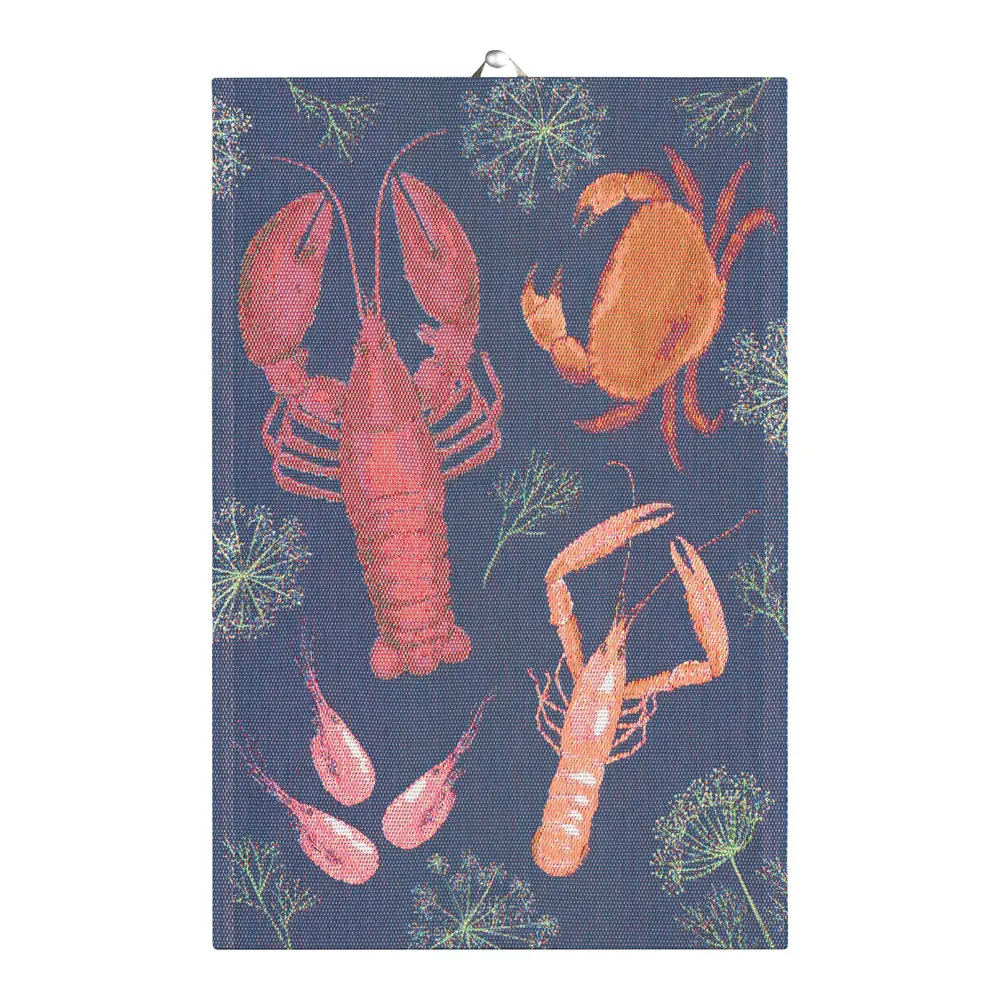 Skaldjursfest Käsipyyhe 40x60 cm Monivärinen