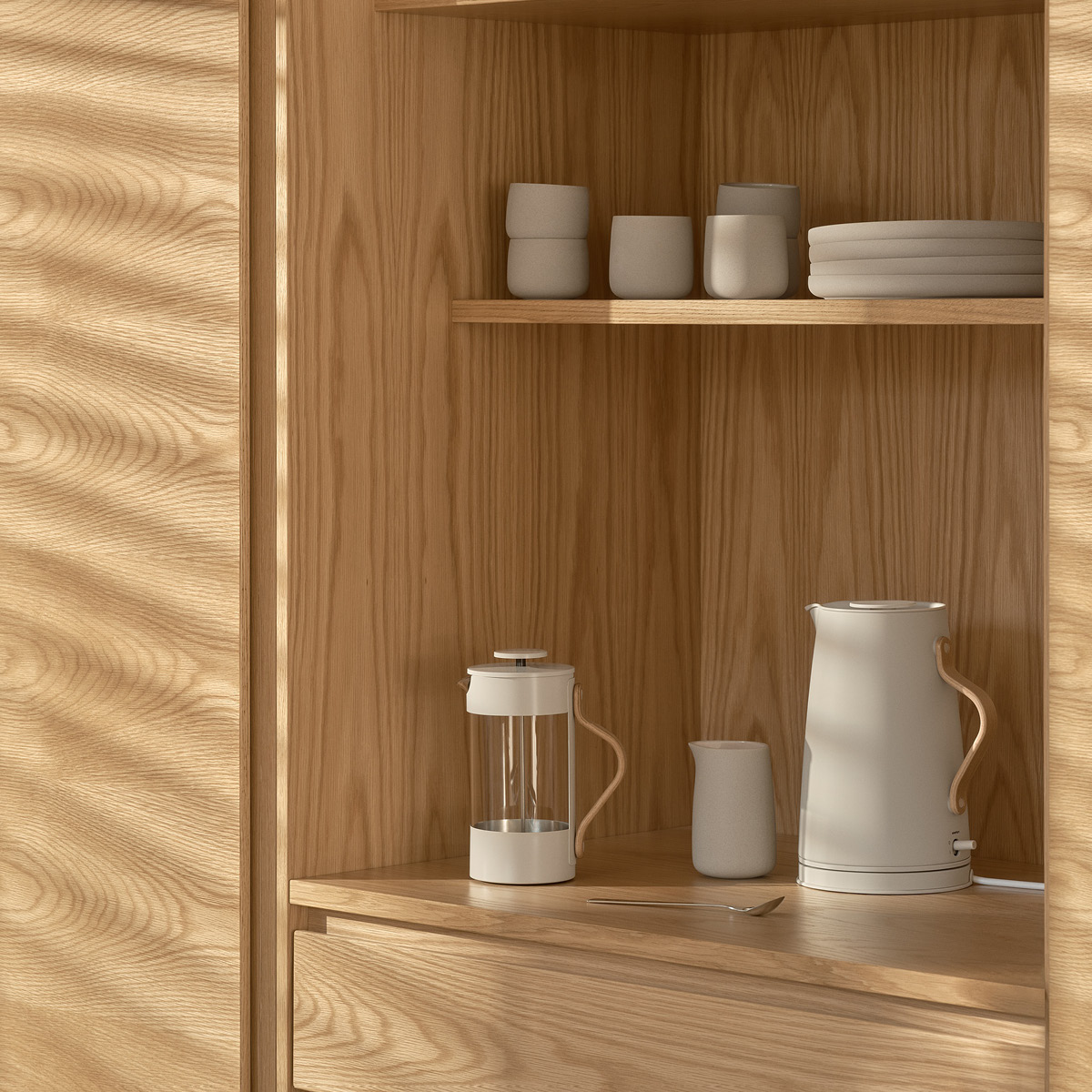 Stelton Danish Modern Emma Vattenkokare 1,2 L Soft Sand