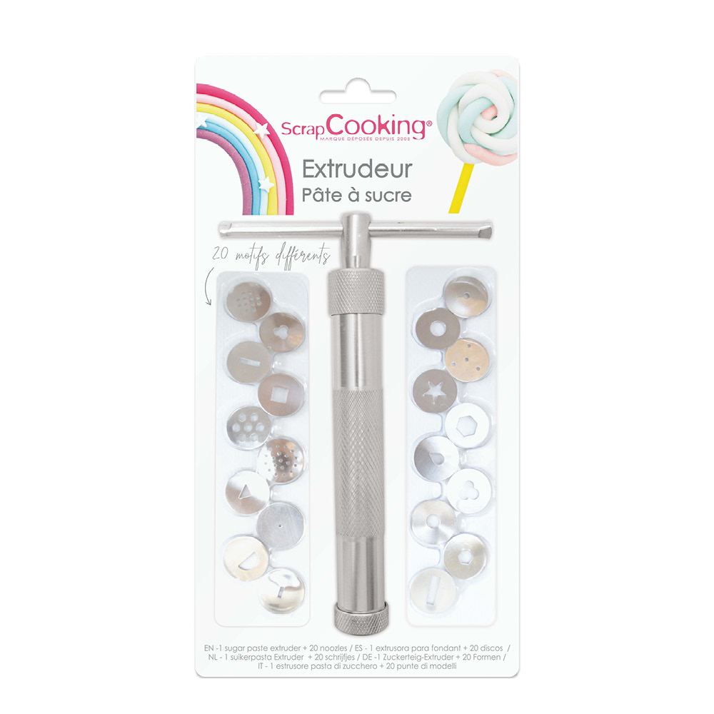 ScrapCooking Mönsterpress till sockerpasta 17 cm