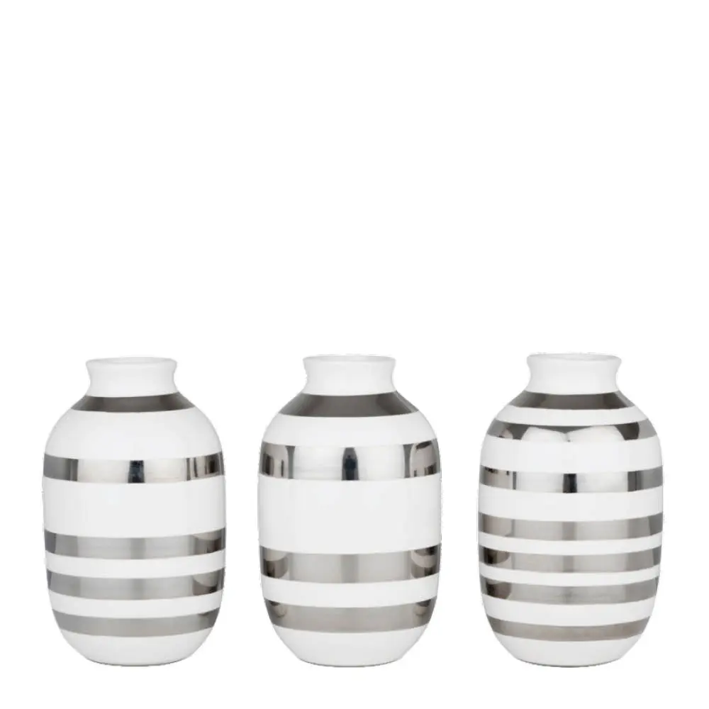 Omaggio Maljakko miniatyyri 3 kpl Hopea