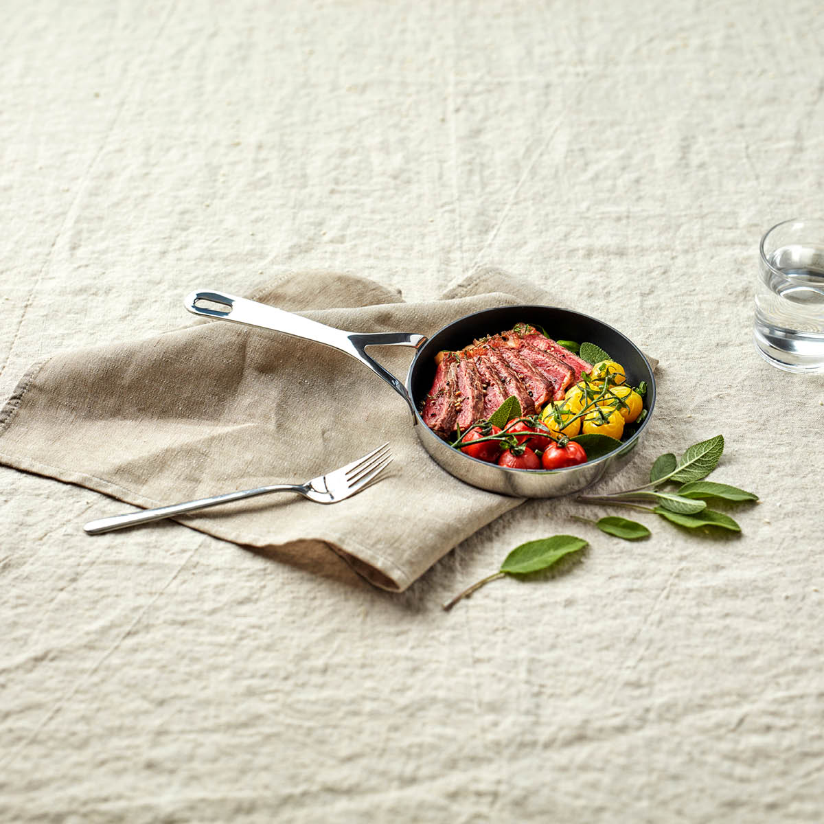 Demeyere Specialties 3 stekepanne mini 16 cm rustfritt stål/non-stick