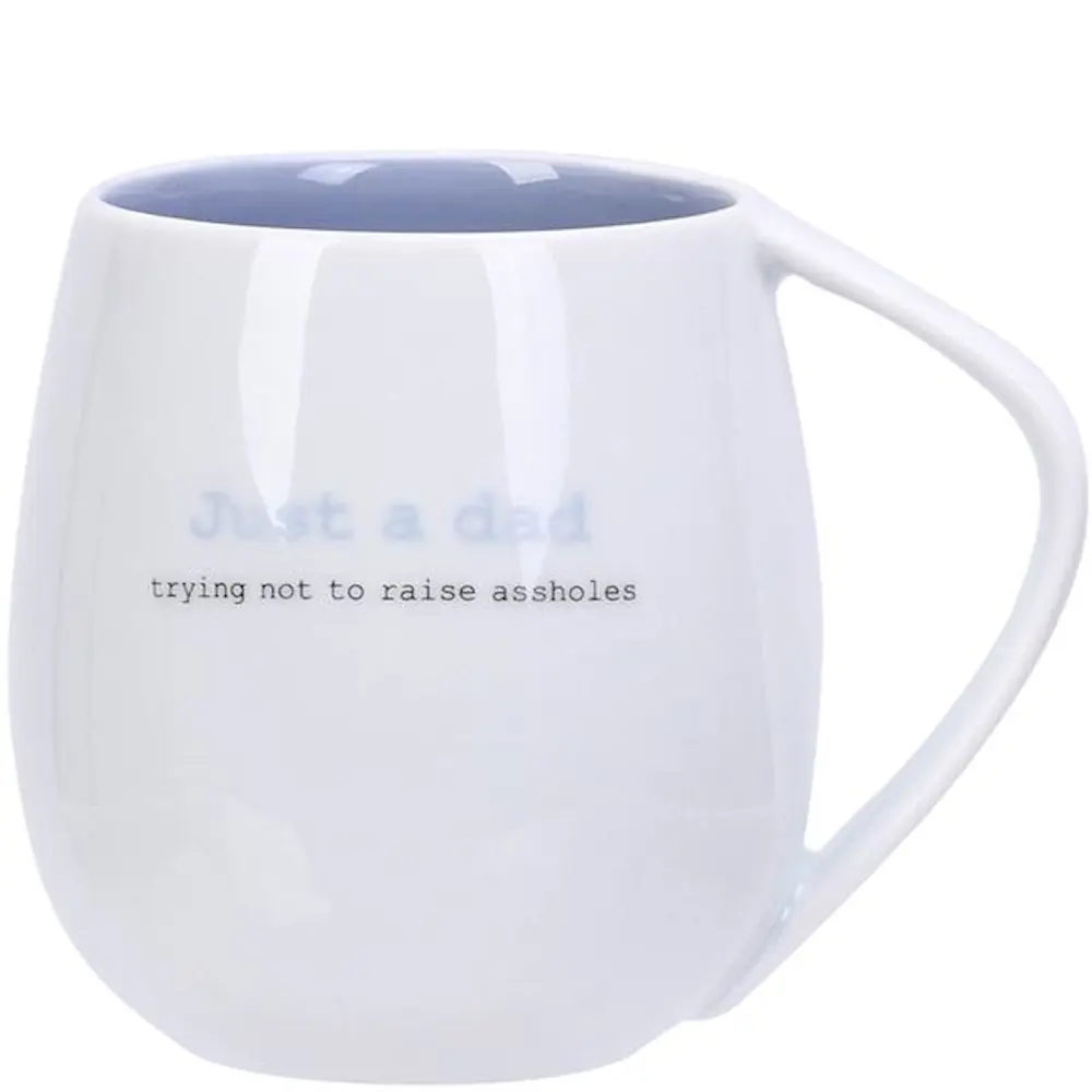 Just A Dad Muki 28 cl Valkoinen/Harmaa