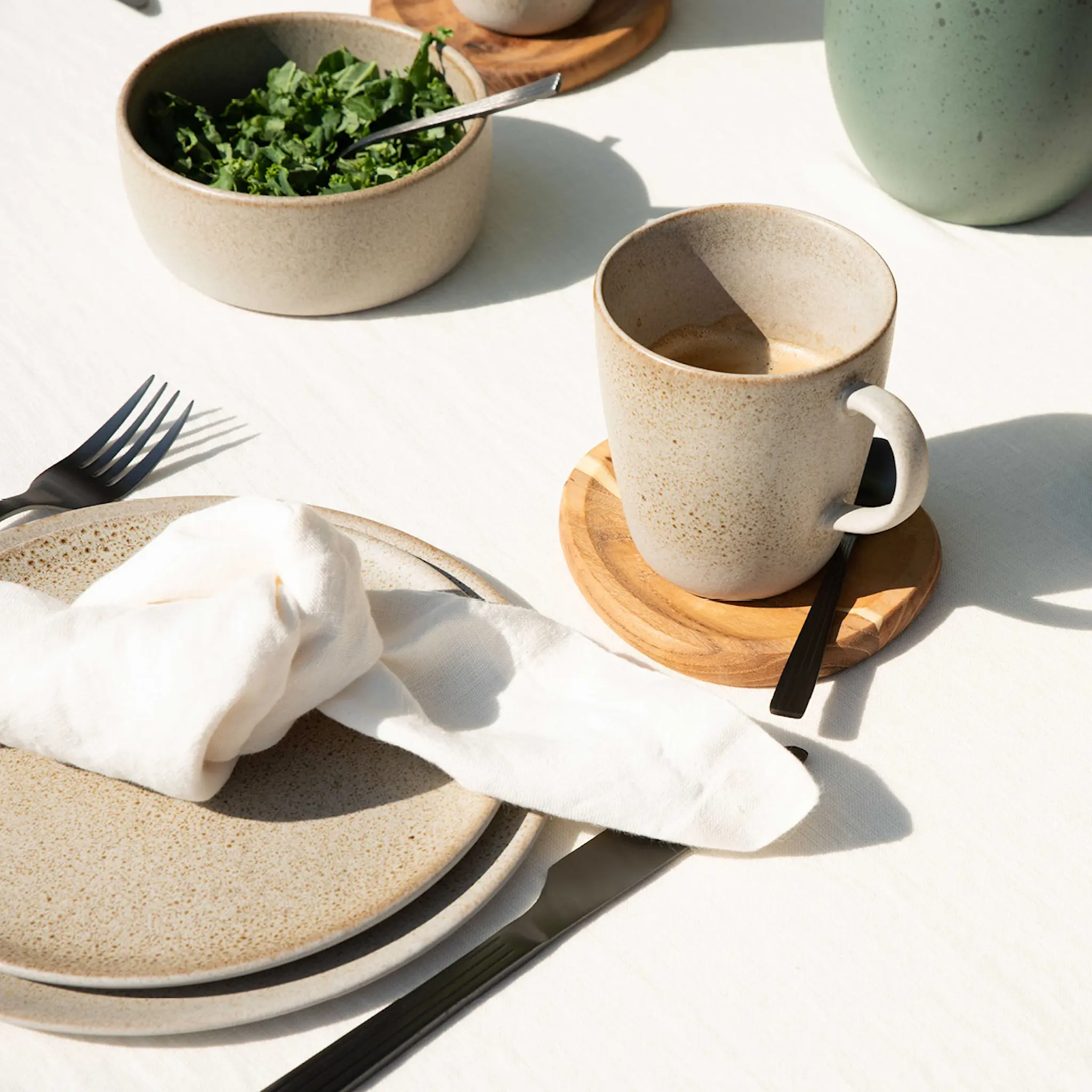 Aida RAW Tallrik 23 cm sandy beige