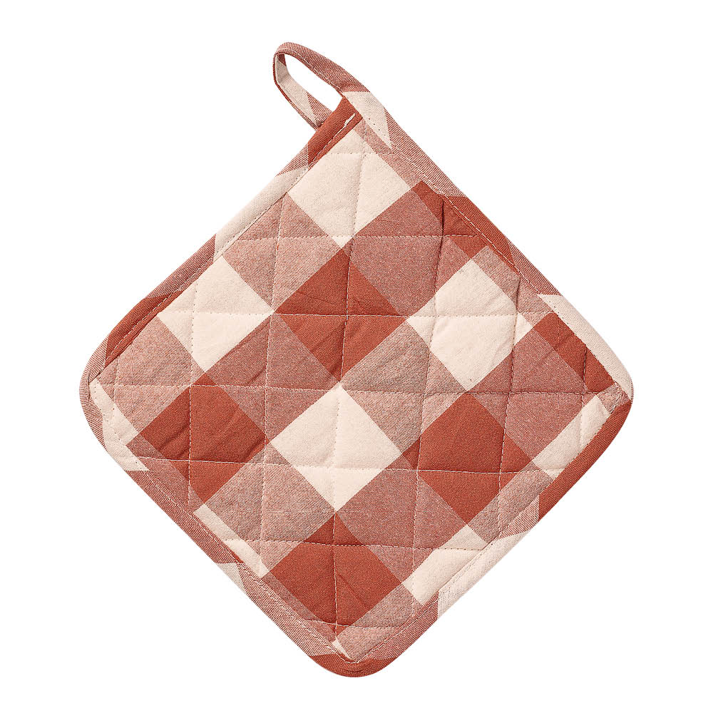 Midnatt Bertel grytlapp 20x20 cm terracotta/aprikos