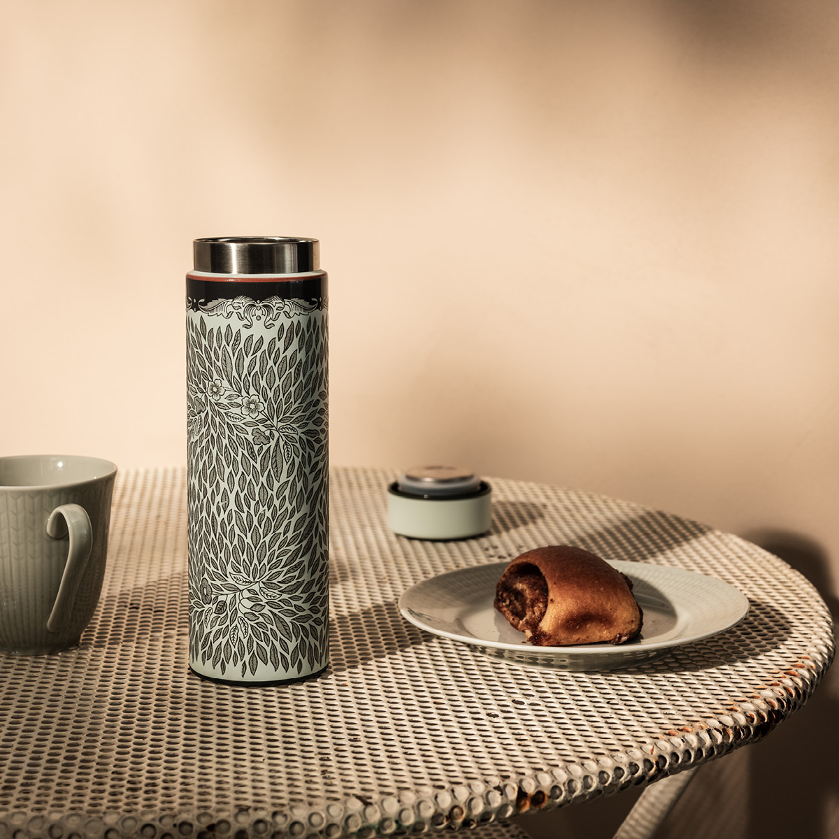 Rörstrand Ostindia Floris Grön termosflaska 0,5 L