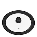 Rix Grytlock Svart/Klart Glas 16 cm