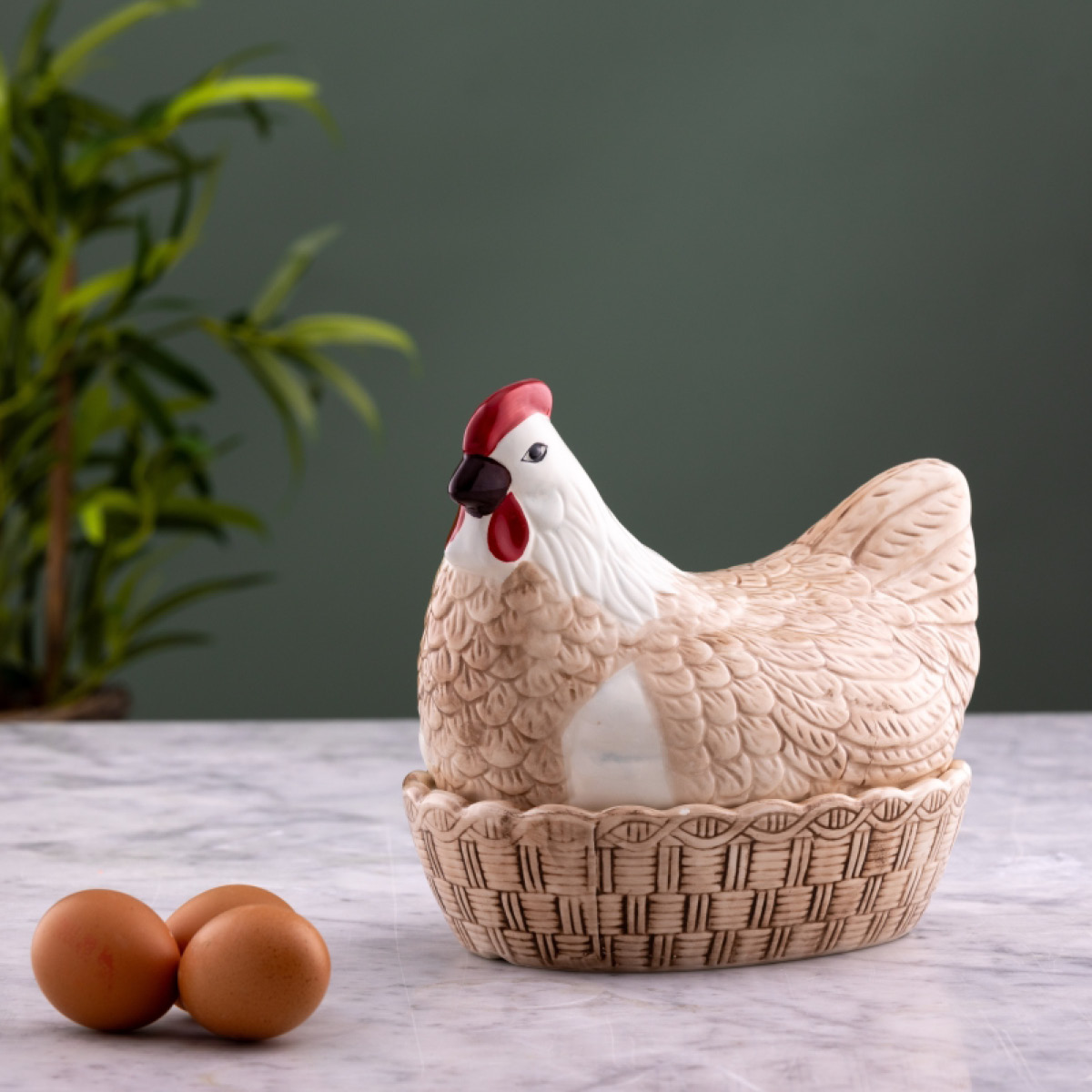 Mason Cash Nest Egg Koristepurkki Kana 23,4 cm Ruskea