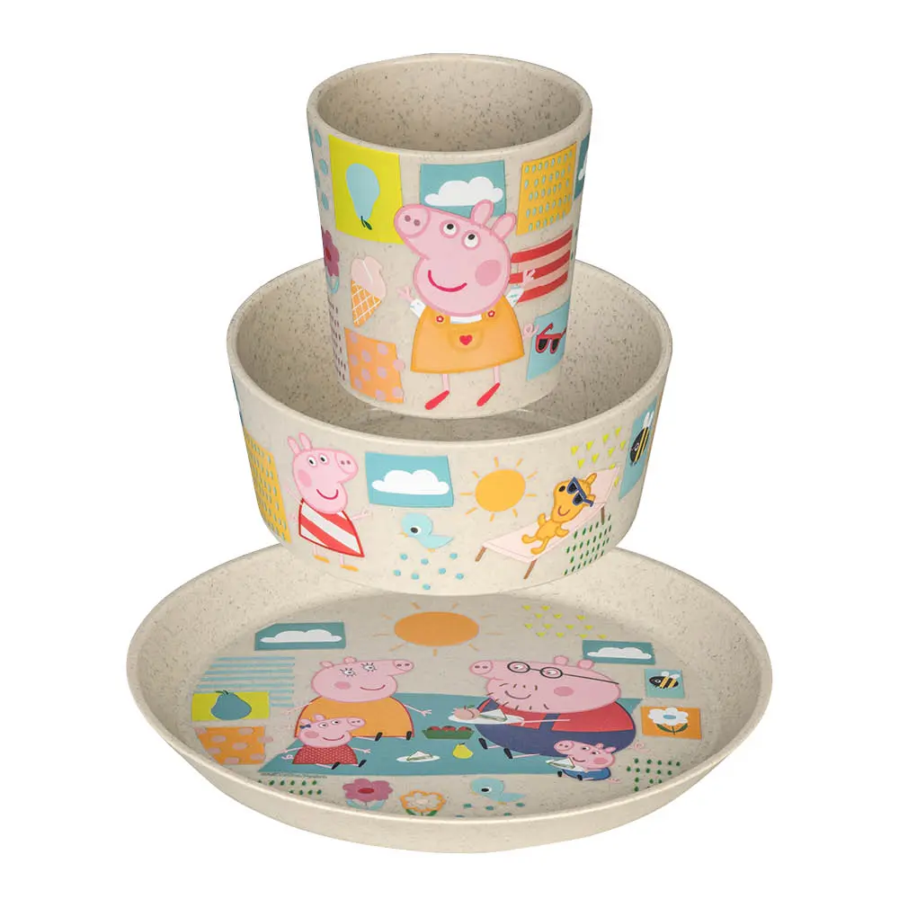 Connect barneservis 3 deler Peppa Gris