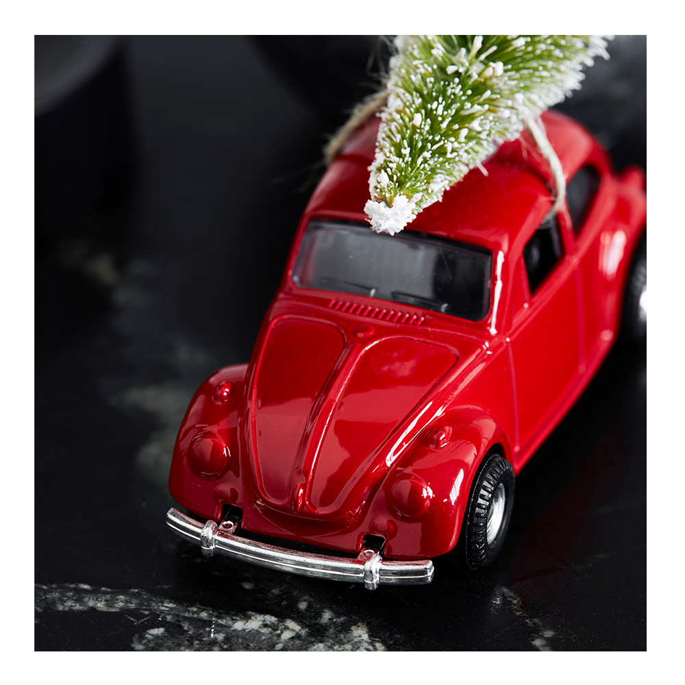 House Doctor Julepynt Bil Mini 8,5 cm rød