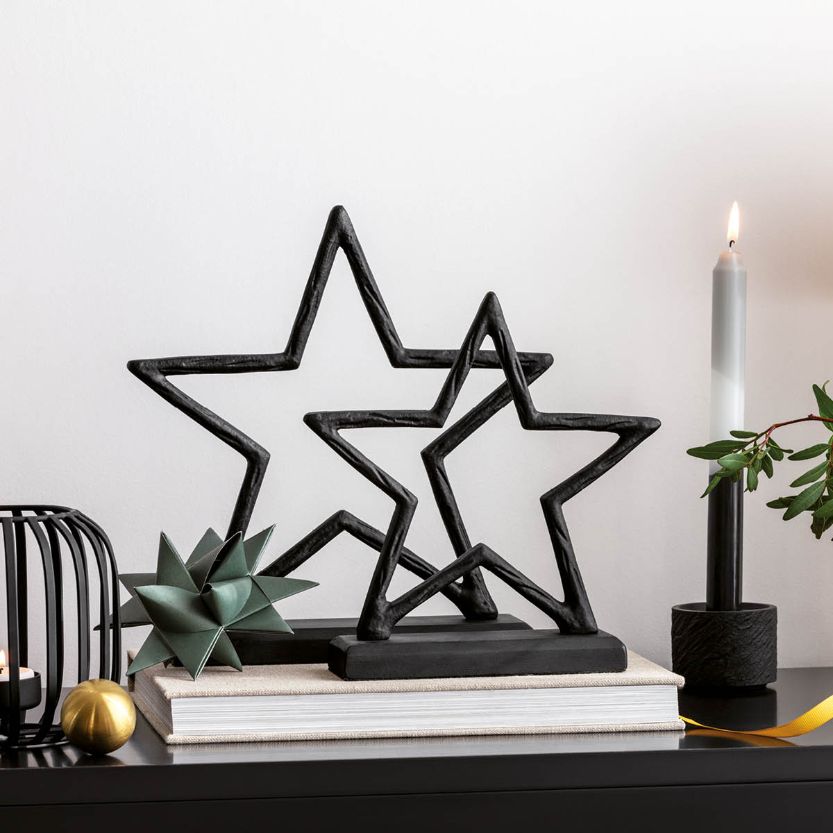 Villeroy & Boch Christmas Chic stjerne 27x26x65 cm svart