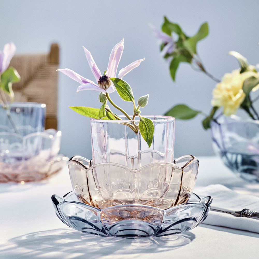 Holmegaard Lily Assiett 16 cm 2-Pack Blue Iris