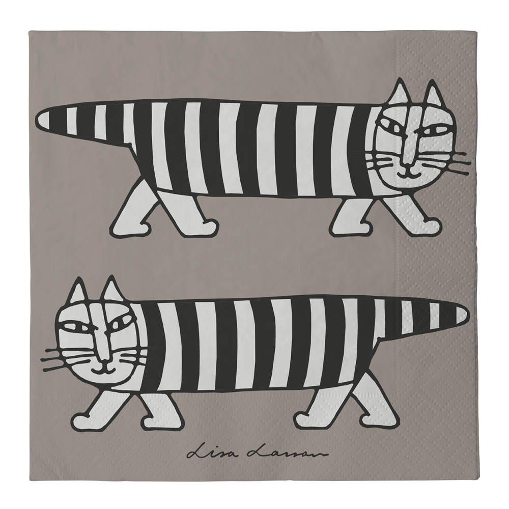 Pluto Lisa Larson servett 33x33 cm 24-pack Mikey