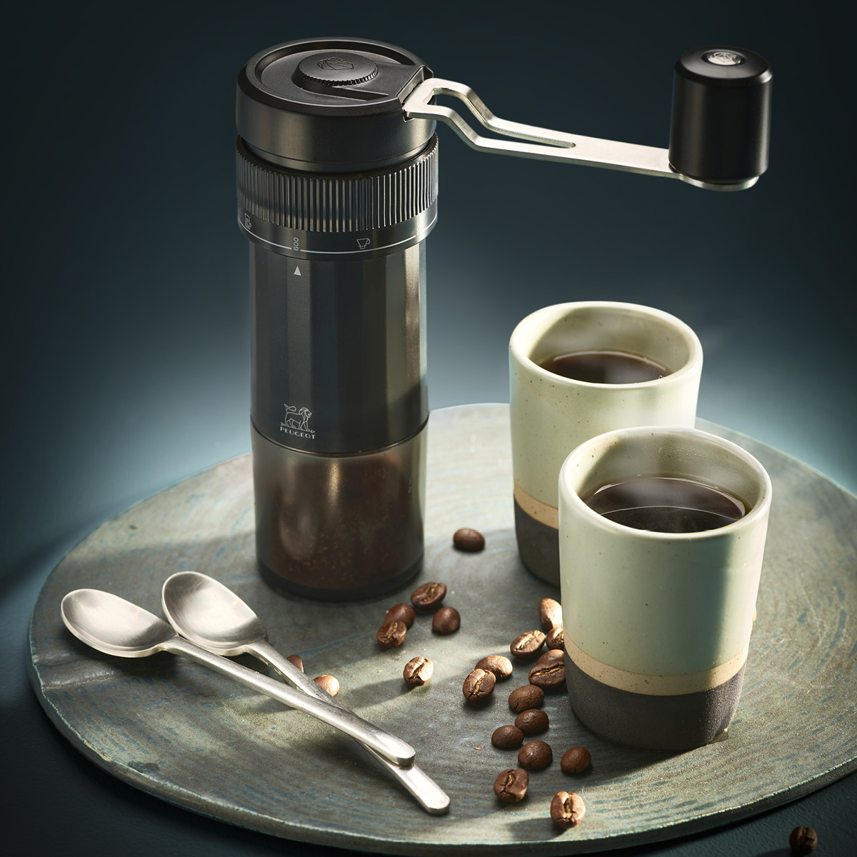 Peugeot Presto manuell kaffekvarn 17 cm svart