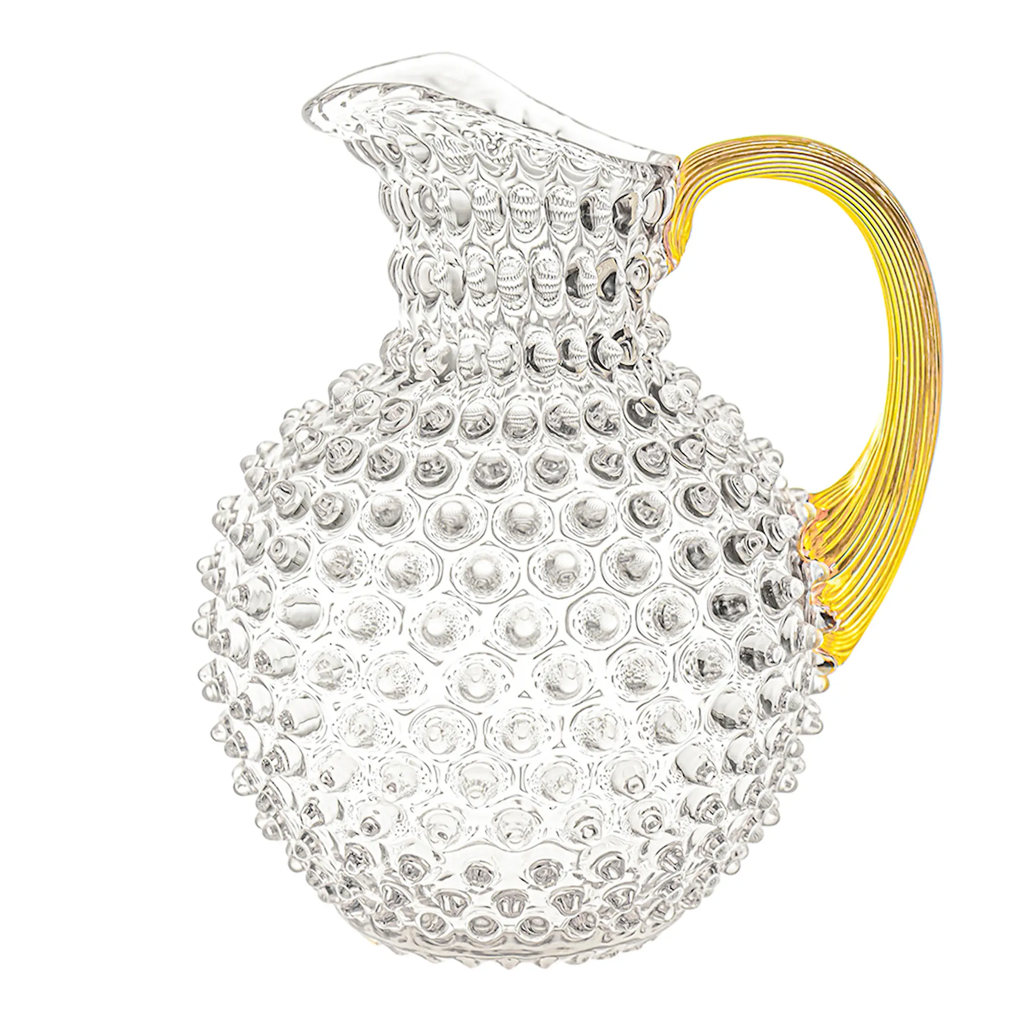 Klimchi Hobnail karaff 2 l klar med guldhandtag