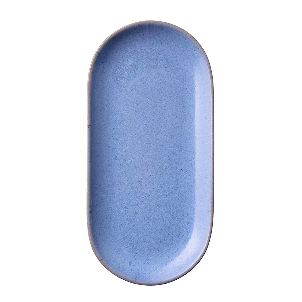 RAW Colour oval tallerken 25 cm Blueish