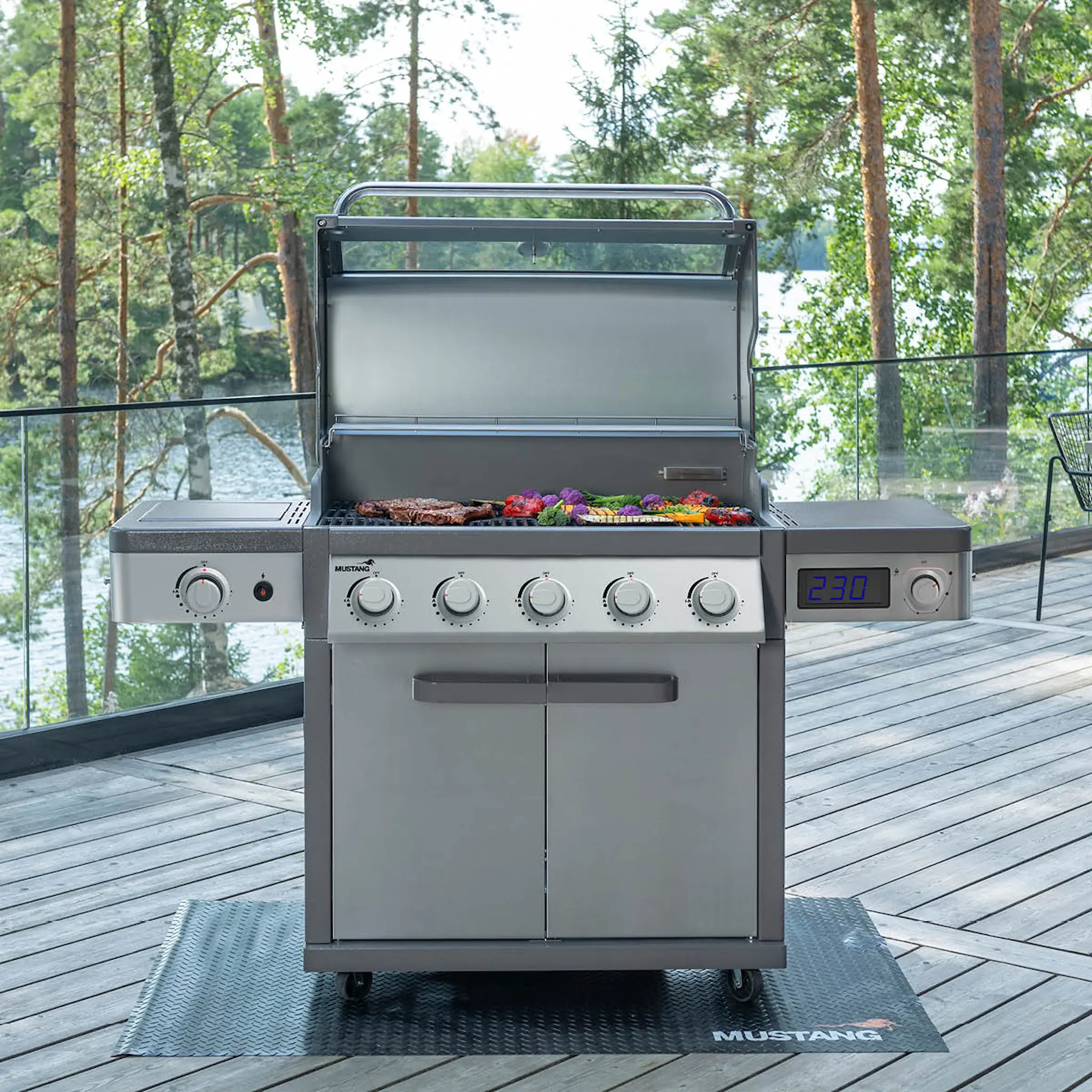 Mustang Charleston s gasolgrill 5+1 brännare