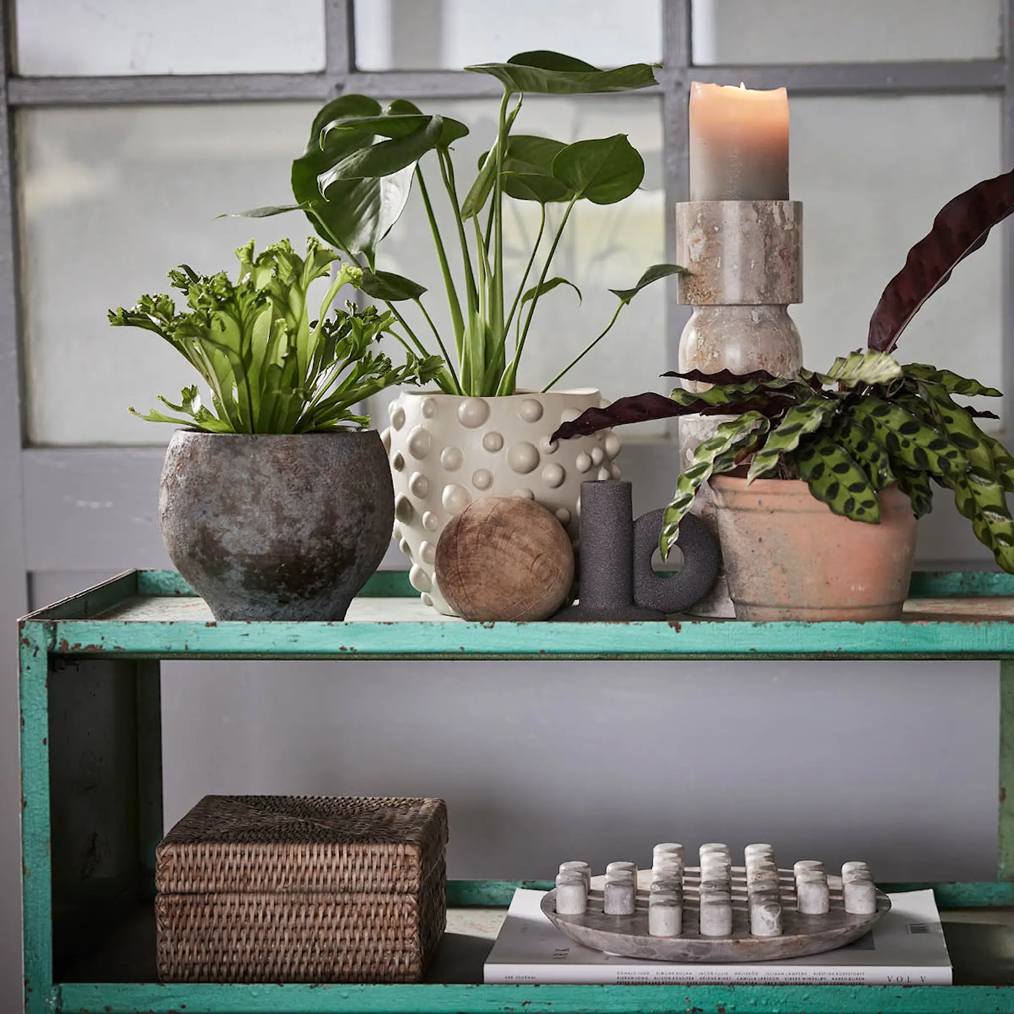 Lene Bjerre Norah förvaringslåda med lock 18x18 cm natur