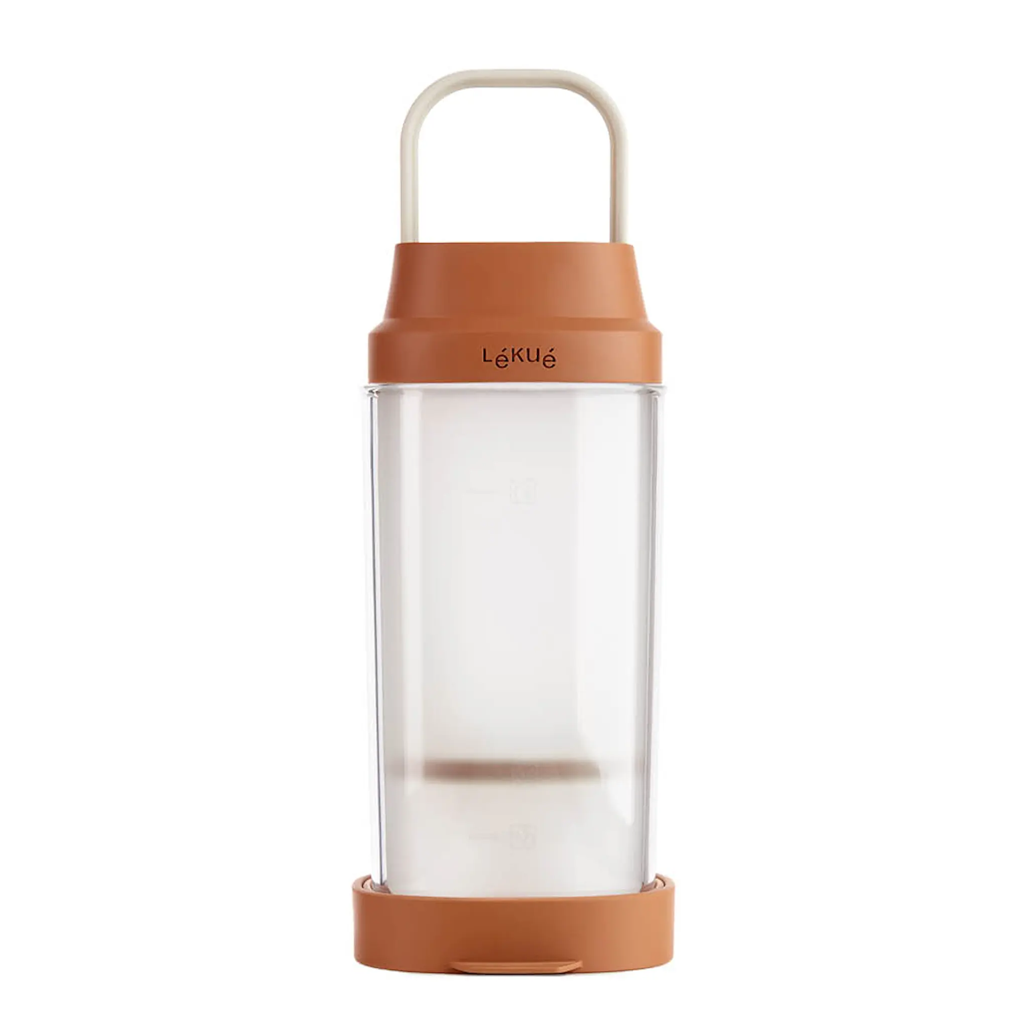 Lékué Tillverkningskärl för växtbaserad dryck 1 L  terracotta/klar