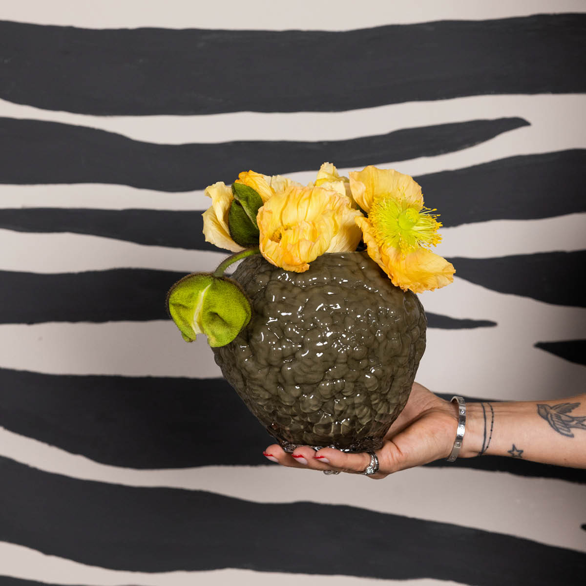 ByOn Corallo vase 17,5 cm grønn