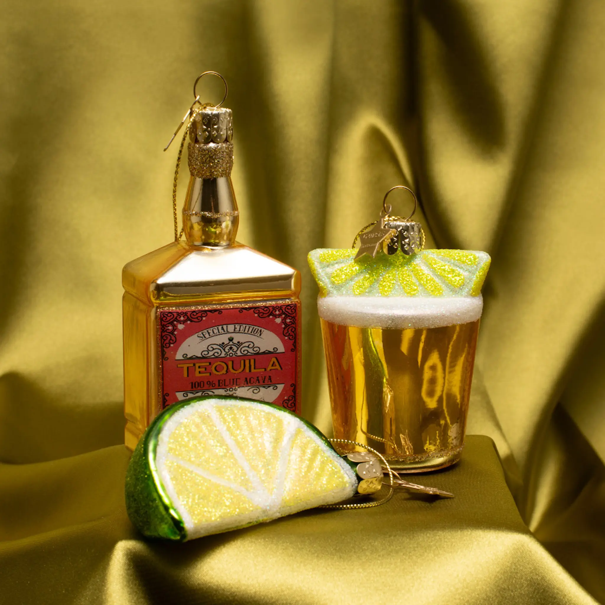 Vondels CocktailClub Riippuva joulukoriste limettiviipale 6 cm Limeskiva grön