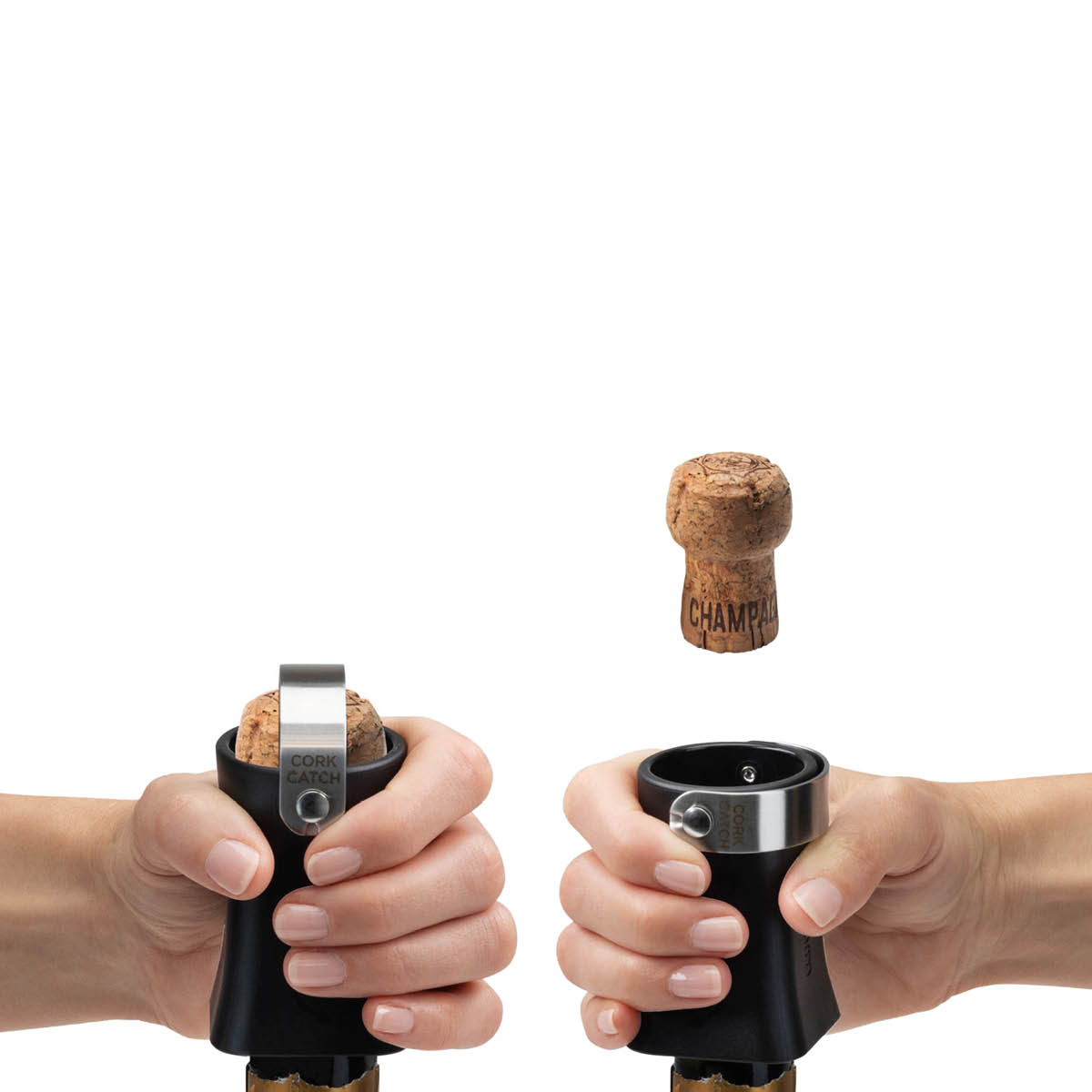 Dreamfarm Champop korköppnare 4,5x6,5 cm svart
