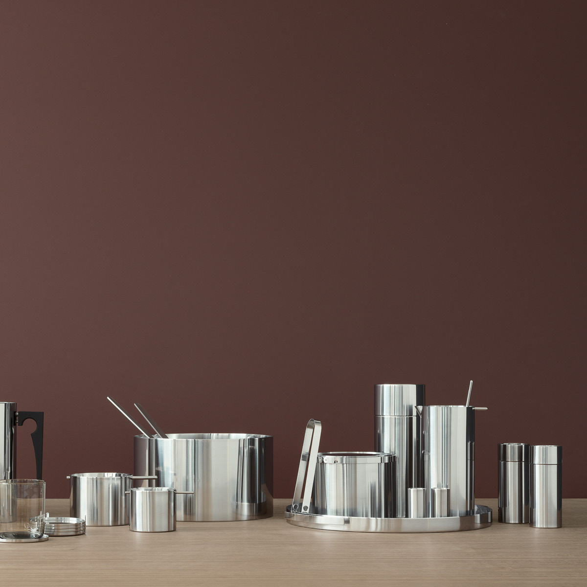 Stelton Arne Jacobsen salt- och pepparset stål