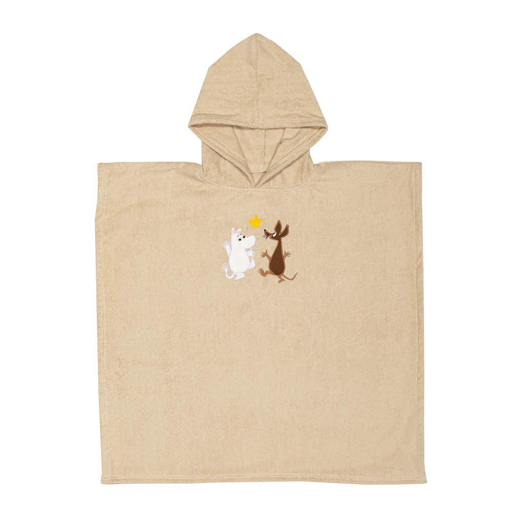Moomin Arabia Mumin badponcho barn Rymdäventyr beige