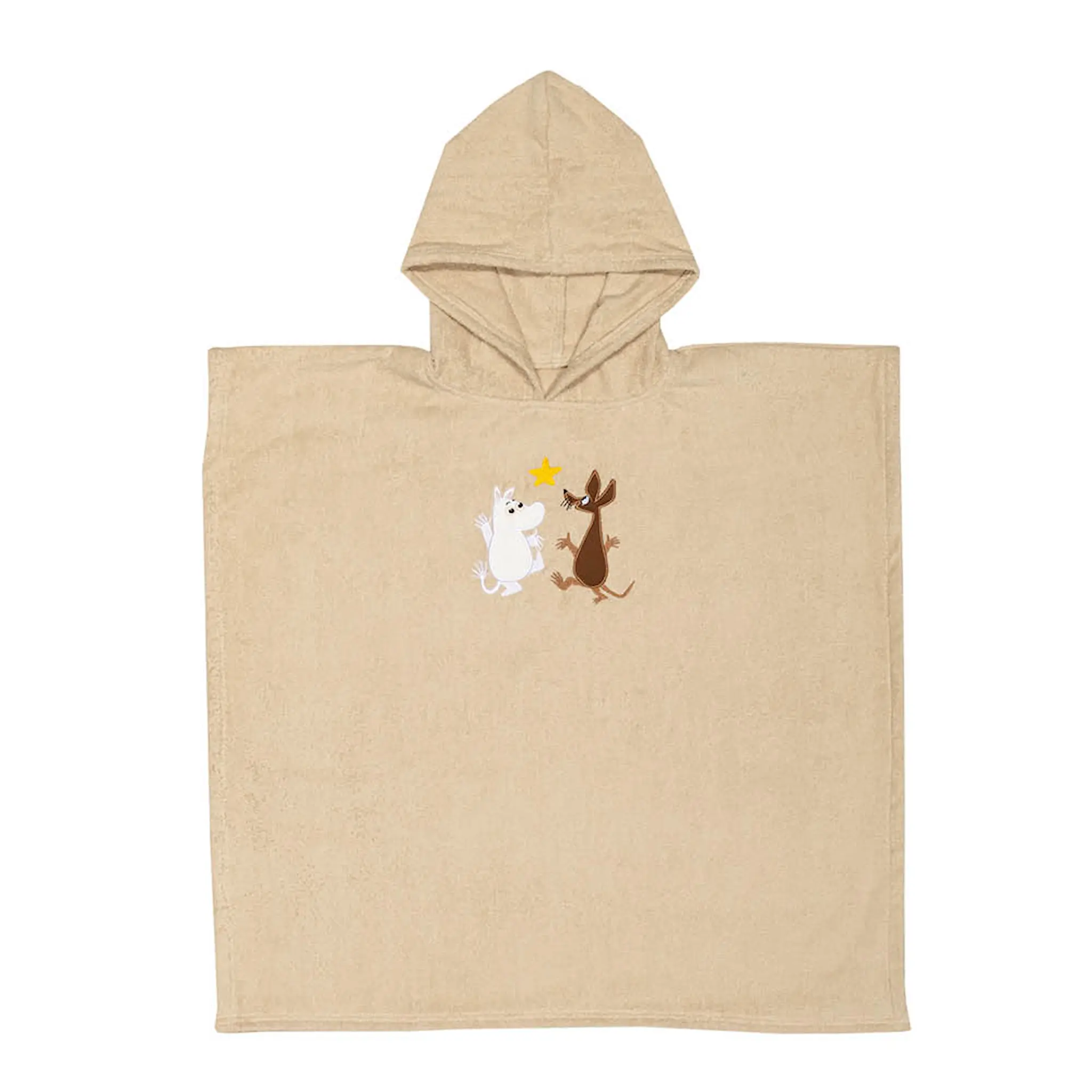 Moomin Arabia Mumin badponcho barn Rymdäventyr beige