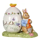 Bunny Tales Max påskägg rund burk 11x7 cm 9 cl grön/orange