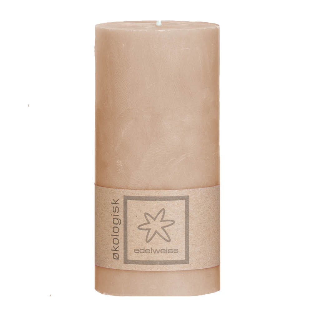Edelweiss - EKO Pöytäkynttilä 7x15 cm lämmin beige
