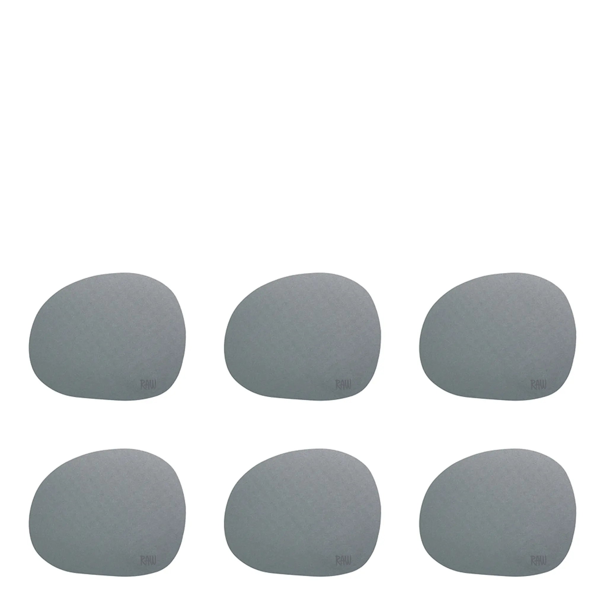 Aida RAW Organic Glasunderlägg 12,2x10 cm 6-pack Grå