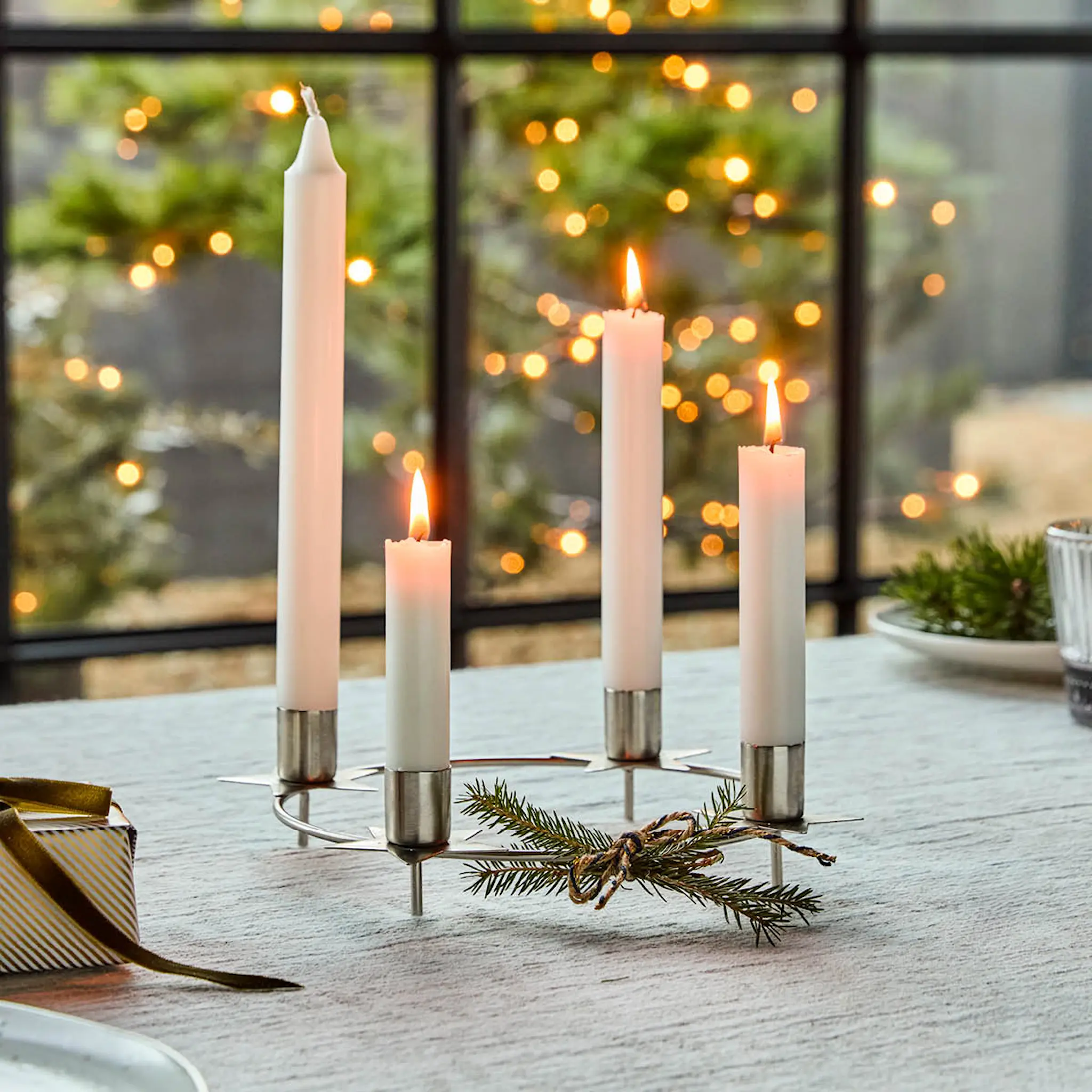 House Doctor Stage Kynttilänjalka 24 cm Hopea