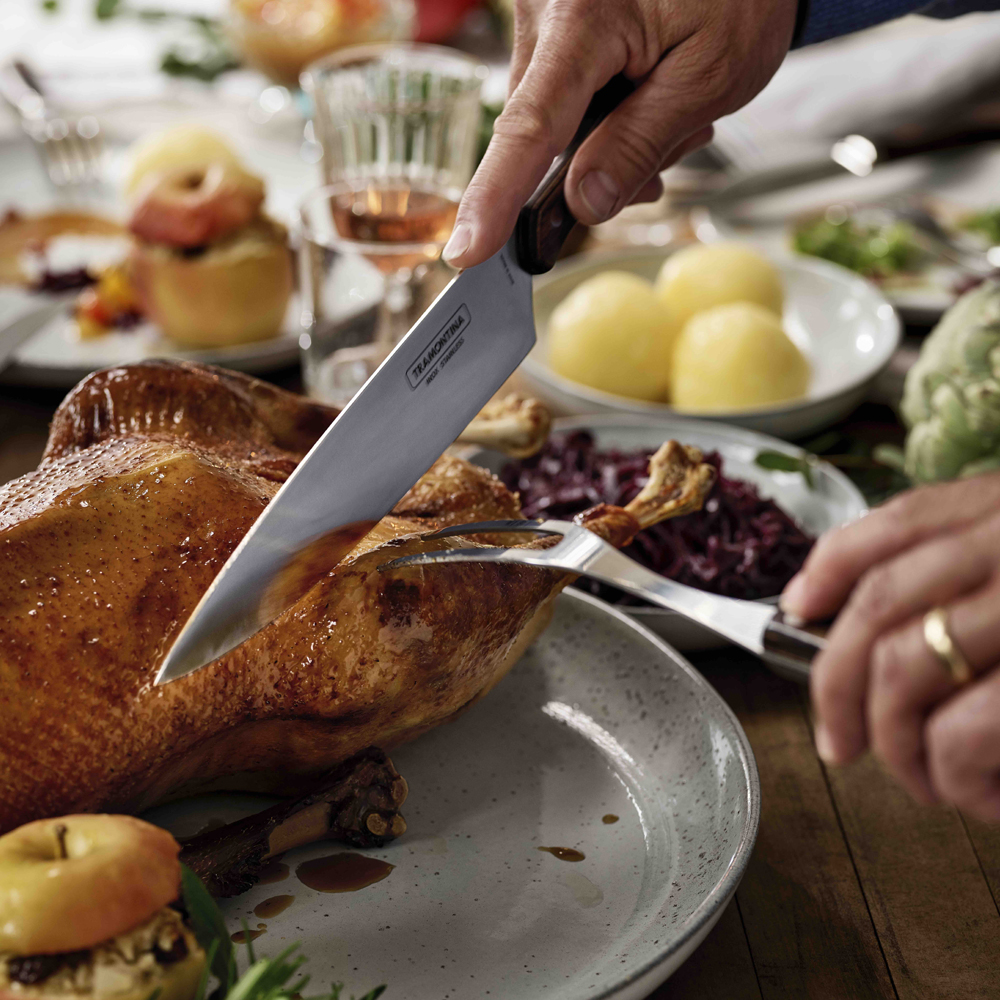 Tramontina Forskjærgaffel 32,5 cm mørkebrun