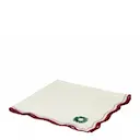 Elina servett 45x45 cm vit med broderi