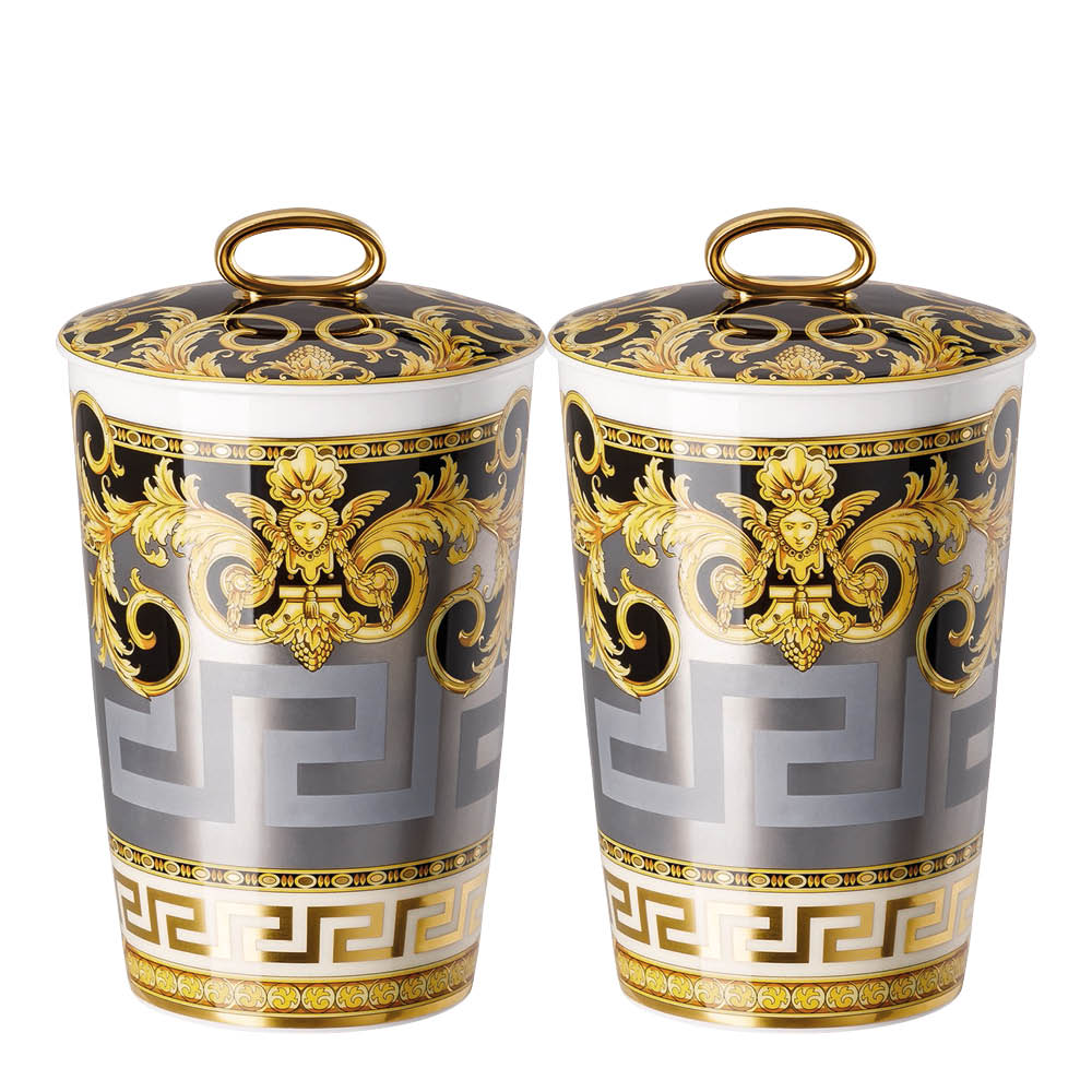 Versace - Prestige Gala tuoksukynttilä 14 cm 2 kpl kulta/musta