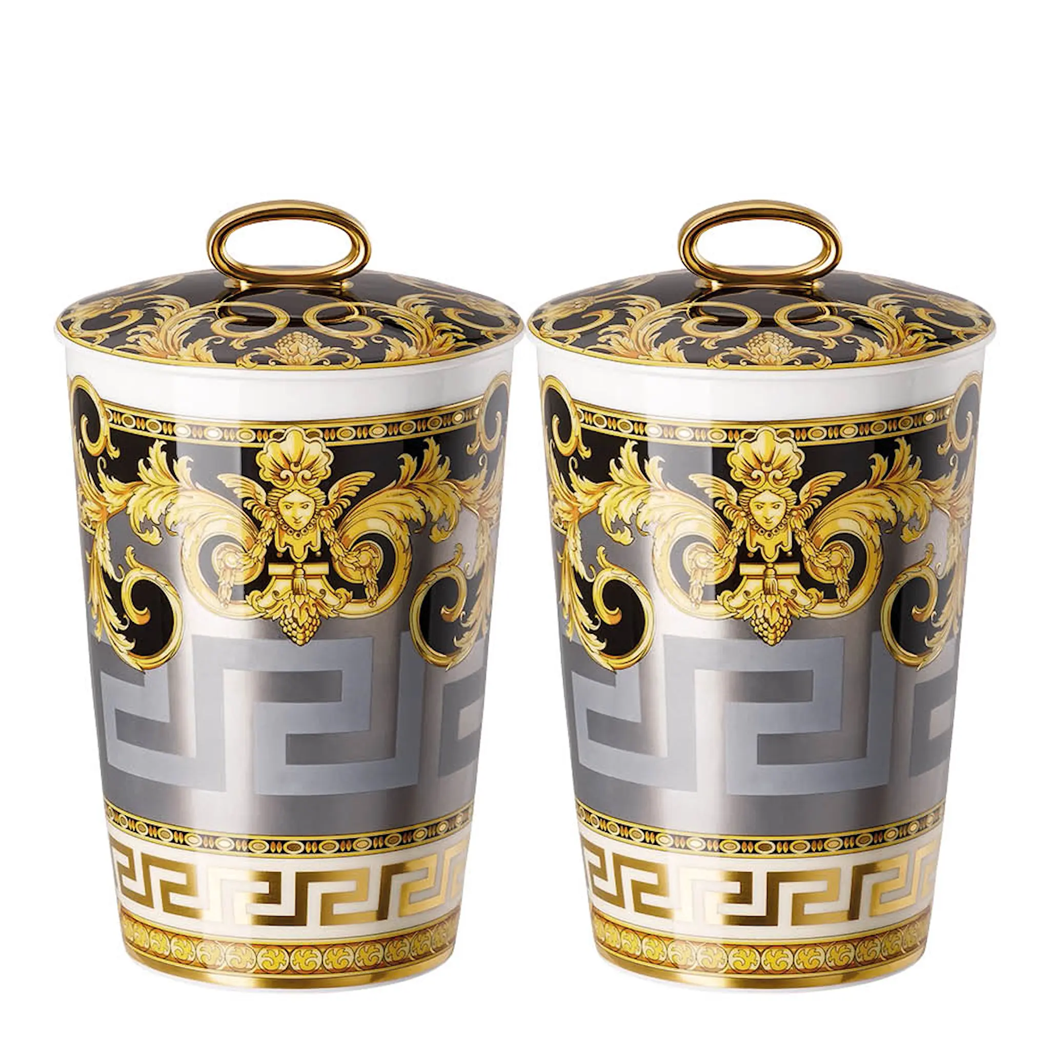 Versace Prestige Gala tuoksukynttilä 14 cm 2 kpl kulta/musta