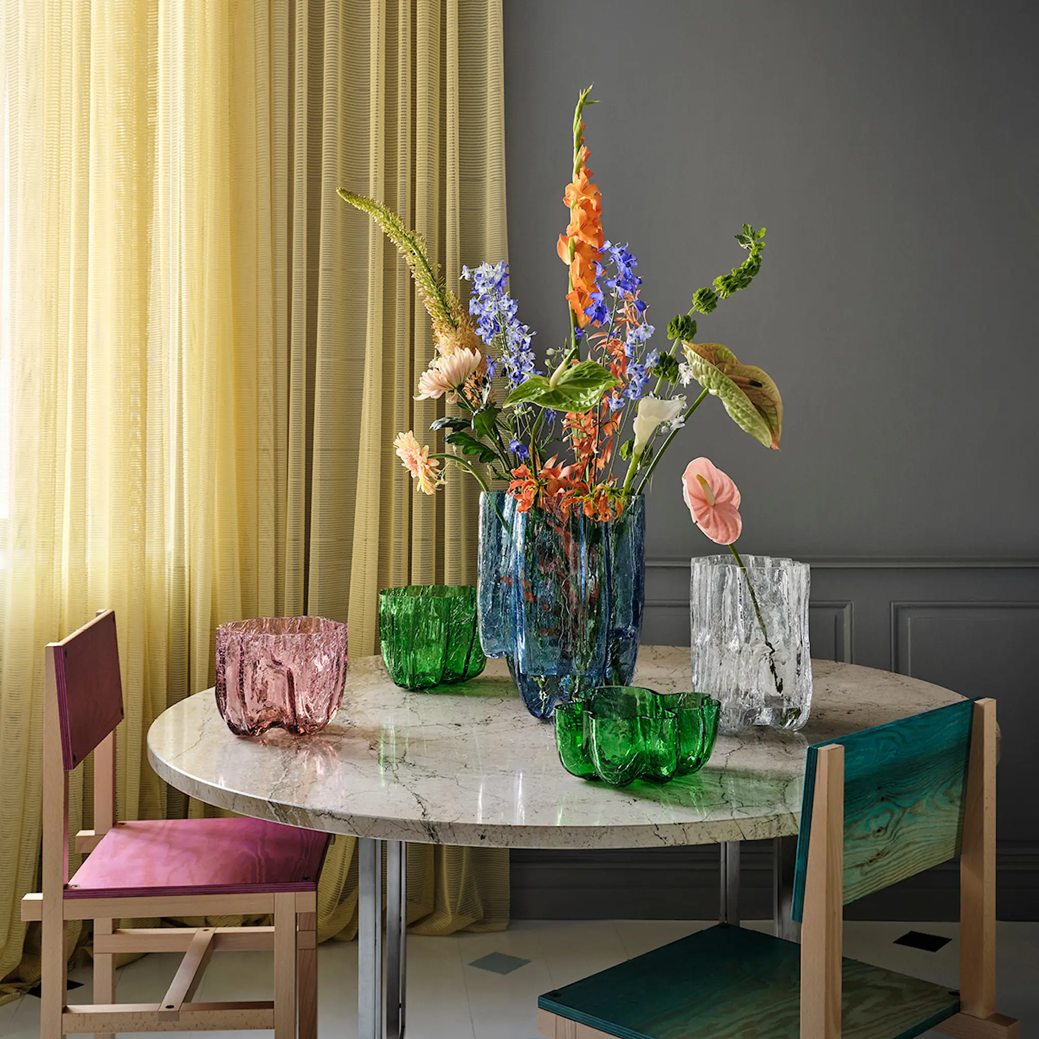 Kosta Boda Crackle Kulho 10,5 cm Vihreä