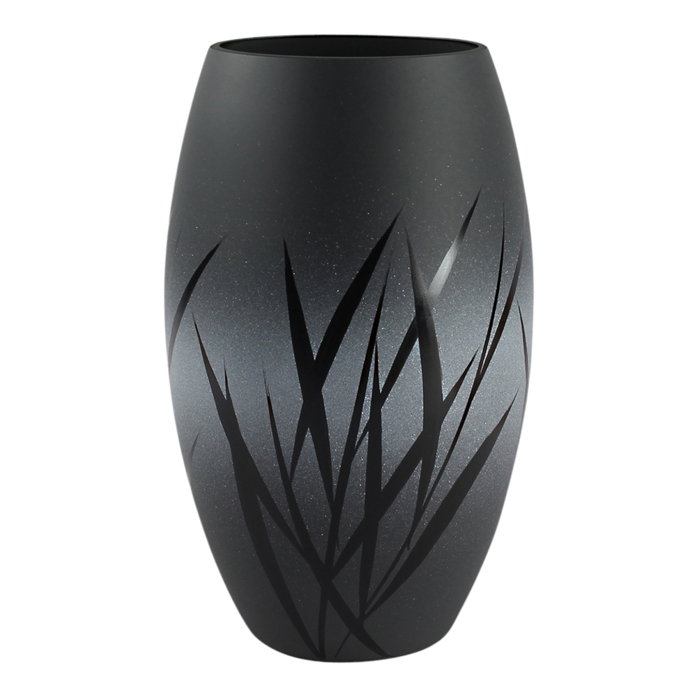 Nybro Crystal - Nebbioso Maljakko 20 cm Harmaa