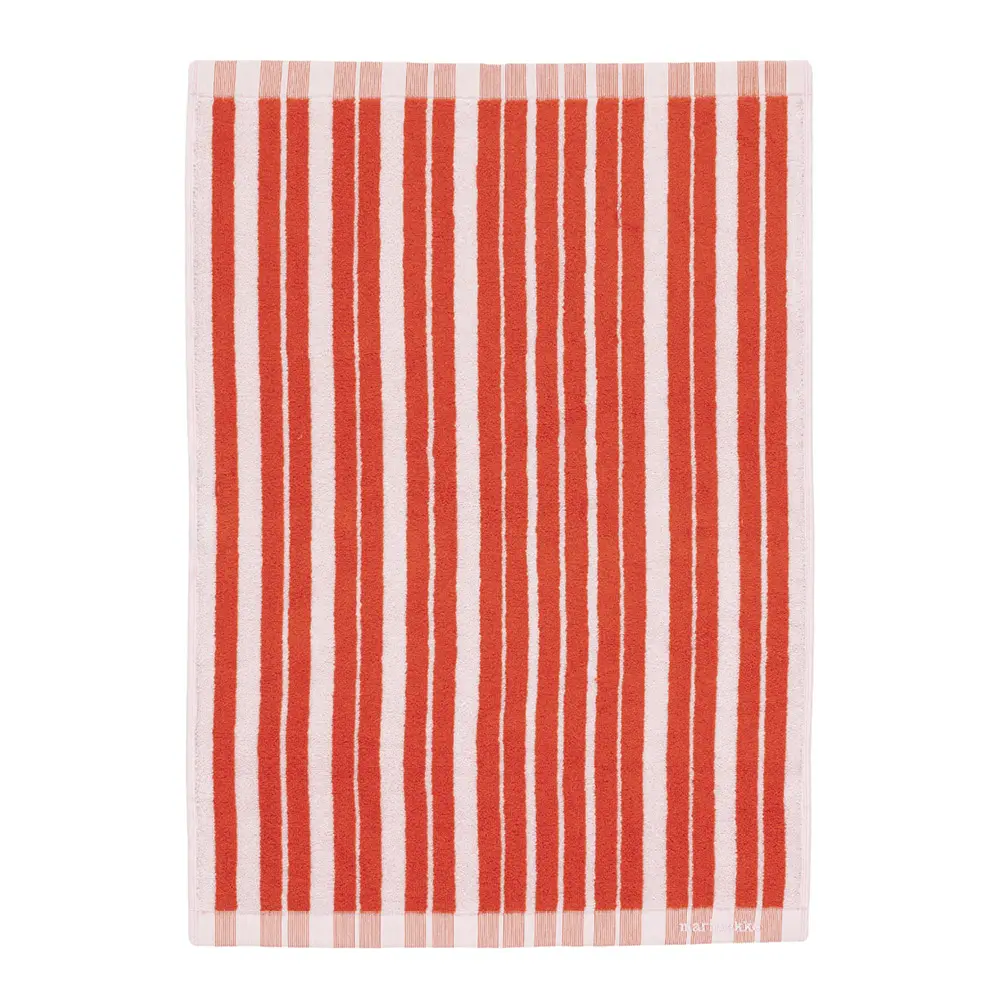 Raide håndkle 50x70 cm rød/rosa