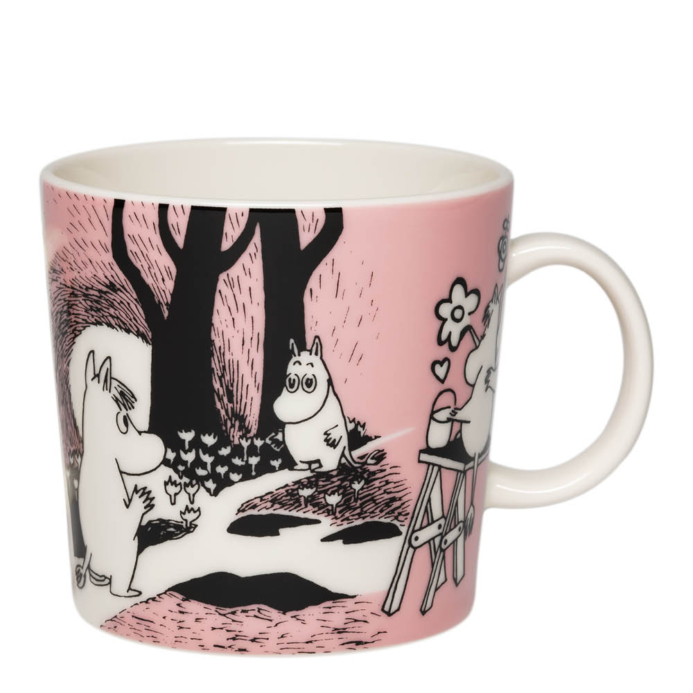 Moomin Arabia Mummikopp 40 cl Kjærlighet rosa 30 år