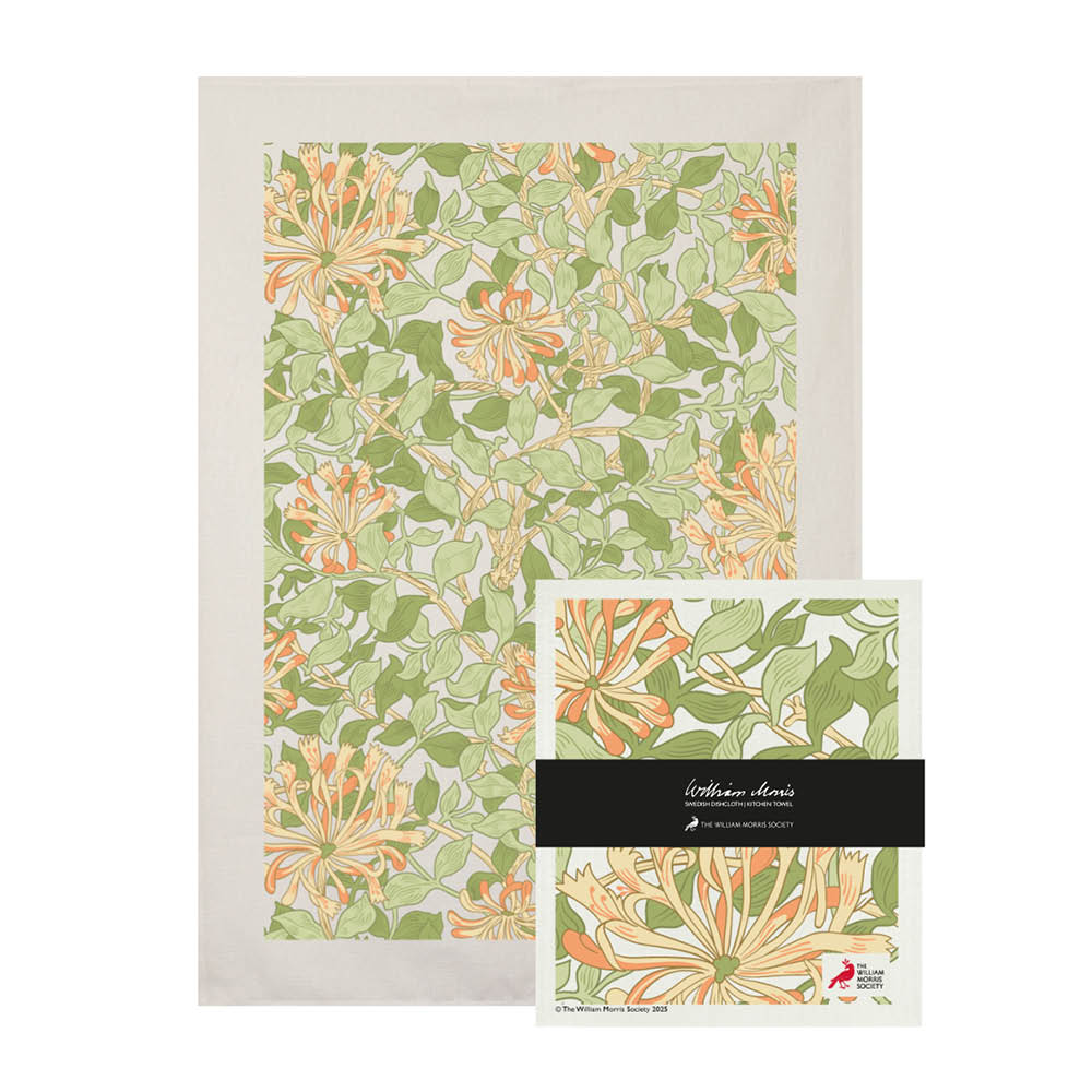 Citronelles - William Morris Käsipyyhe ja tiskirätti Honeysuckle