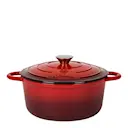 Gjutjärnsgryta 4 L röd