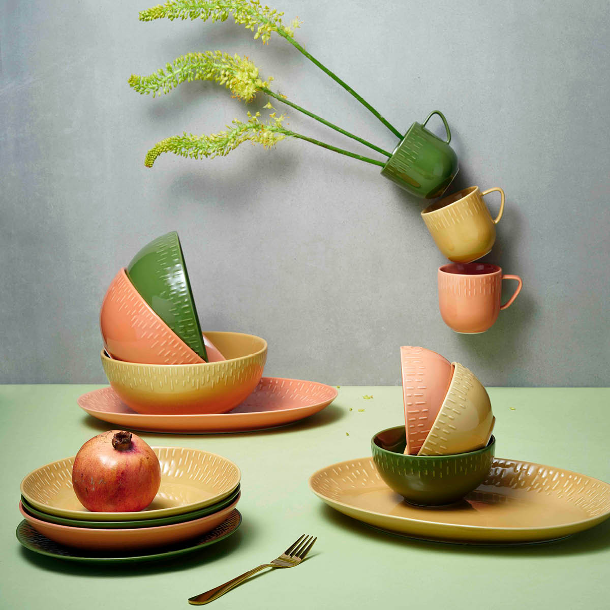 Aida - Life in colour Confetti skål 14 cm olive